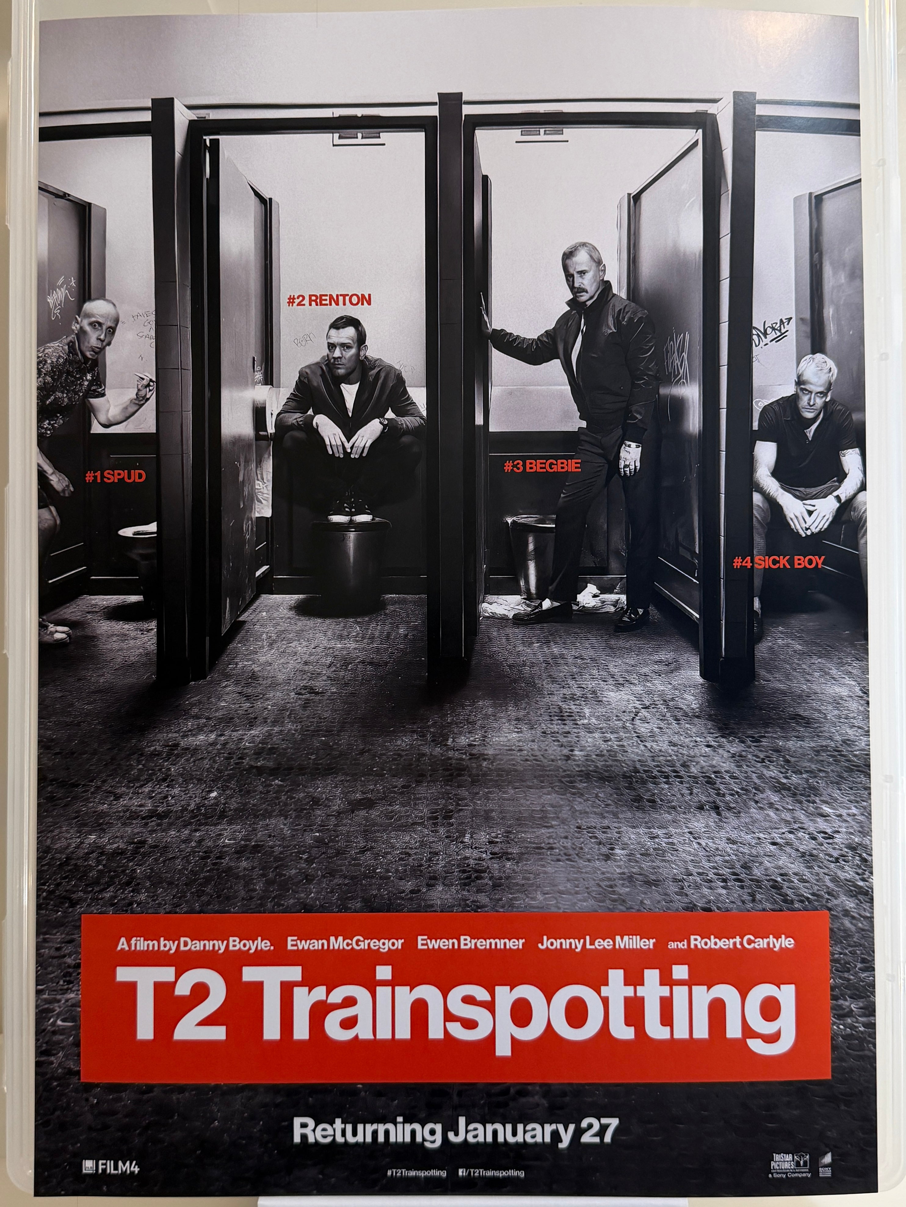 T2 Trainspotting 《迷幻列車2》A3 電影海報 Movie Poster