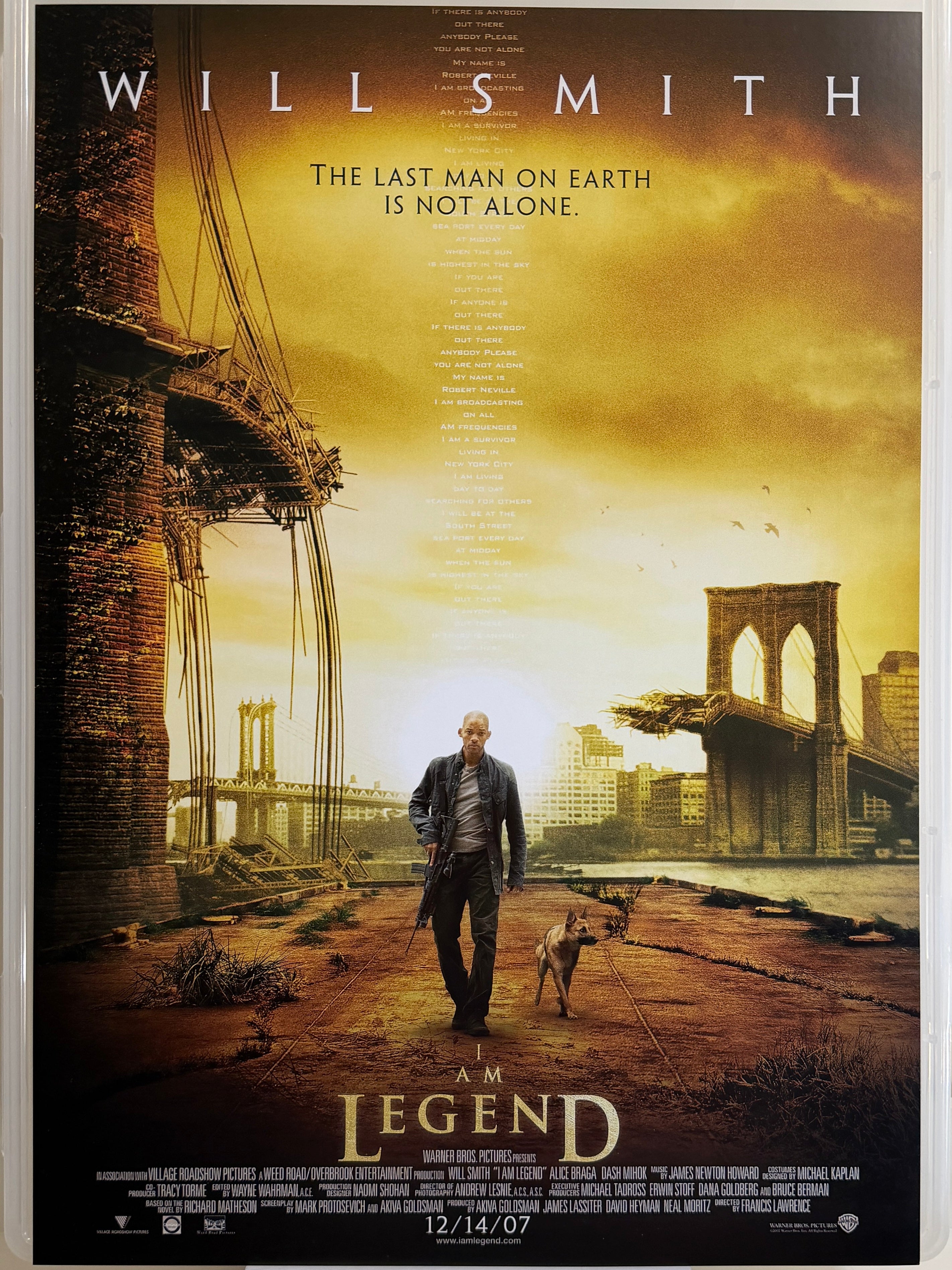 I Am Legend 《我是傳奇》A3 電影海報 Movie Poster