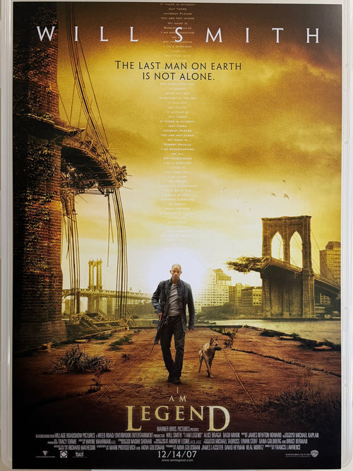 《我是傳奇》I Am Legend (2007) 香港 HK A3電影海報 Movie Poster - 導演 Francis Lawrence 主演 Will Smith