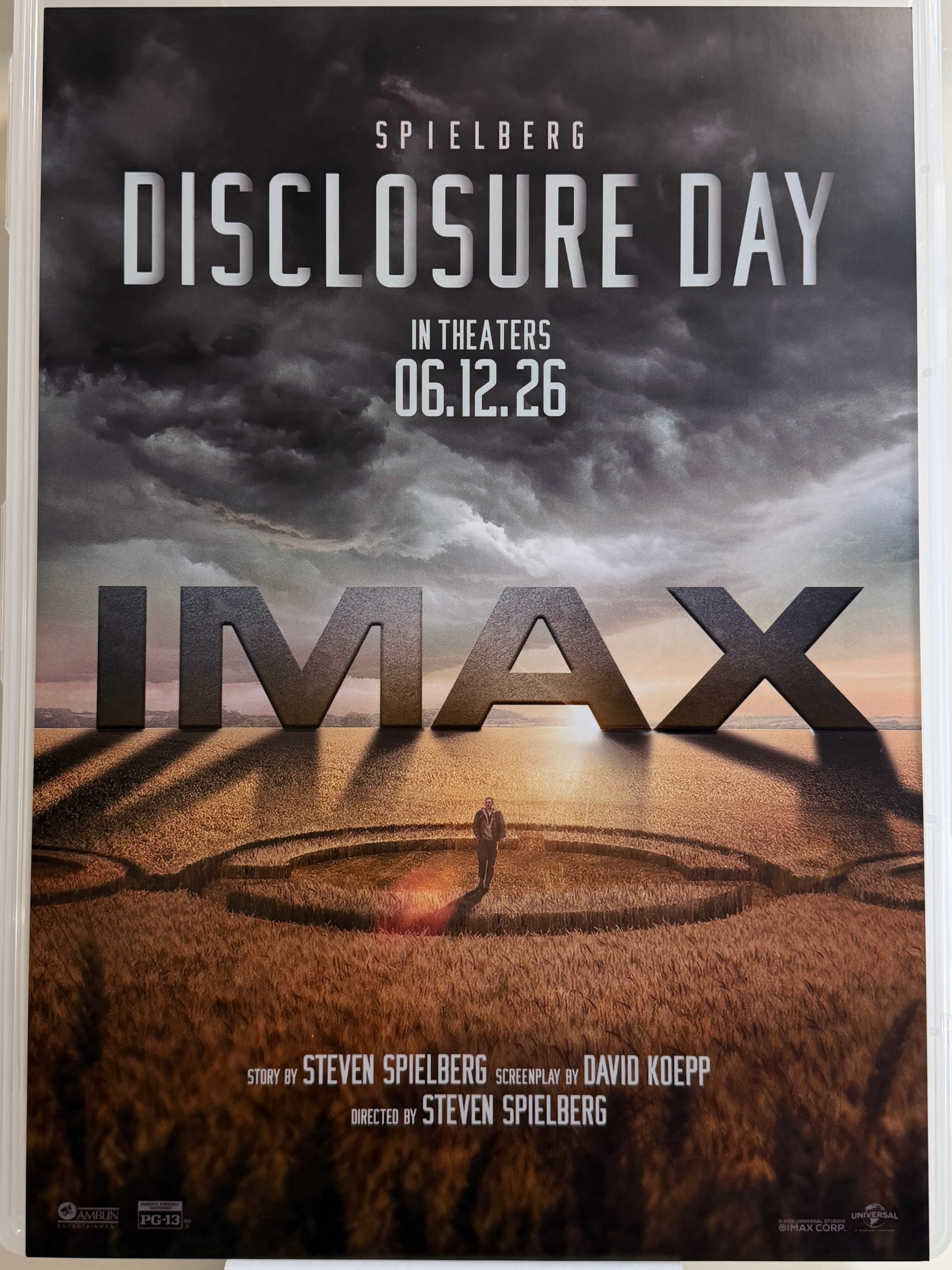 [B款] Disclosure Day《揭密日》A3 電影海報 Movie Poster