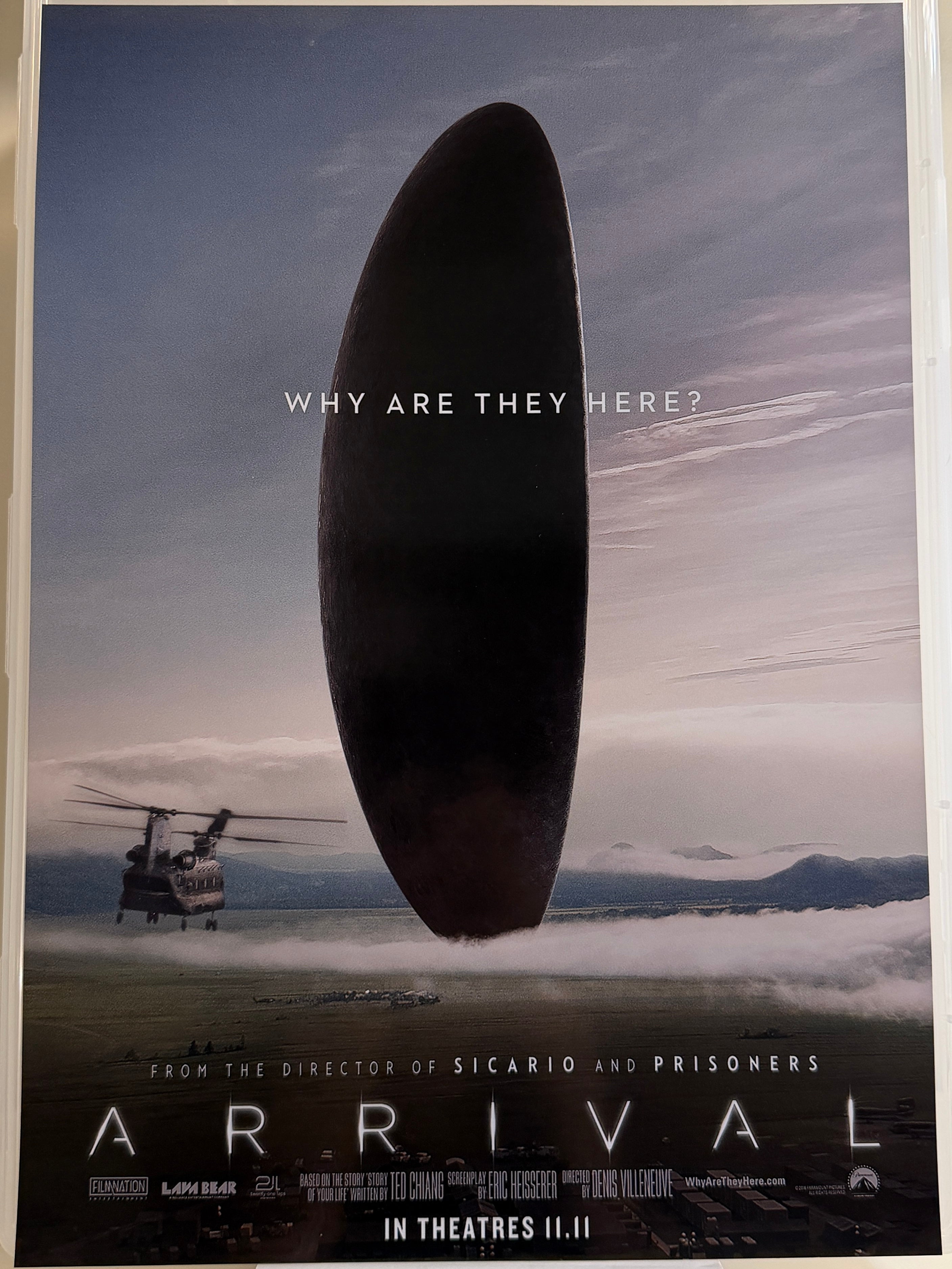 [B款] Arrival《天煞異降》A3 電影海報 Movie Poster