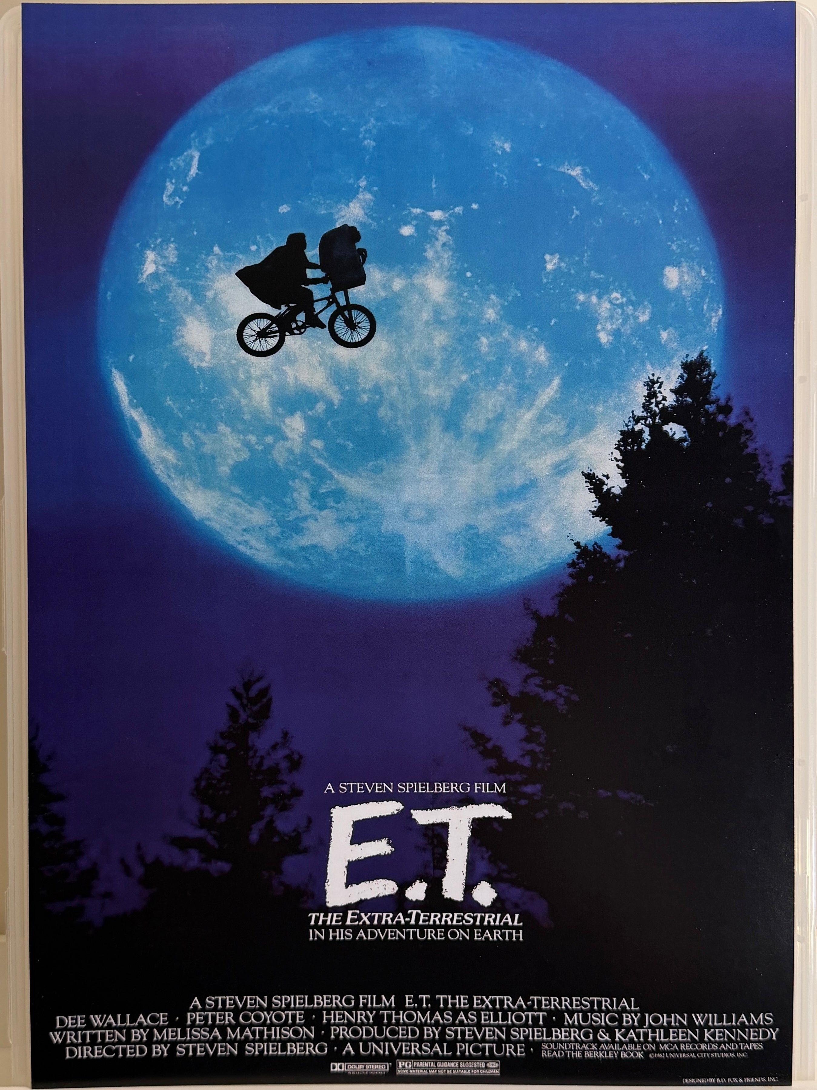 《E.T. 外星人》E.T. the Extra-Terrestrial (1982) 香港 HK A3電影海報 Movie Poster - 導演 Steven Spielberg 主演 Dee Wallace、Peter Coyote、Henry Thomas